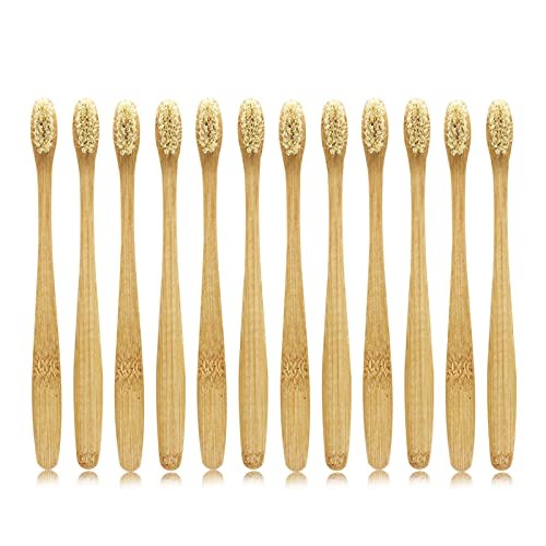 Boar Bristles Natural Toothbrush Eco-Friendly Biodegradable Zero Waste Pack o...