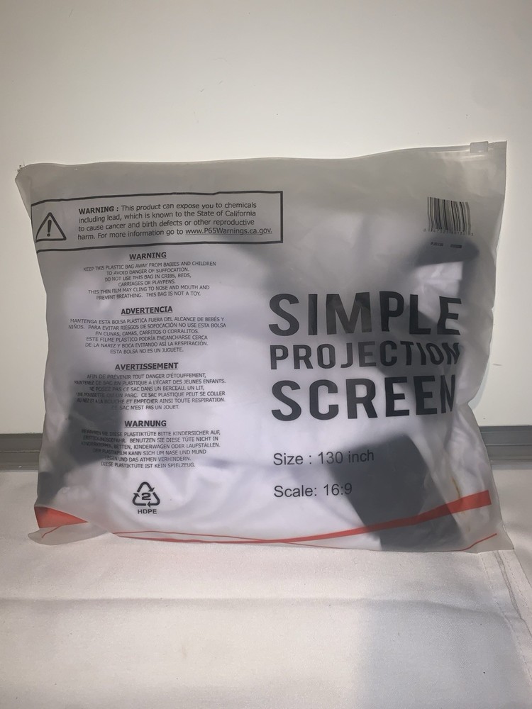 Simple Projection Screen 120 Inches foldable 16:9 scale-NEW