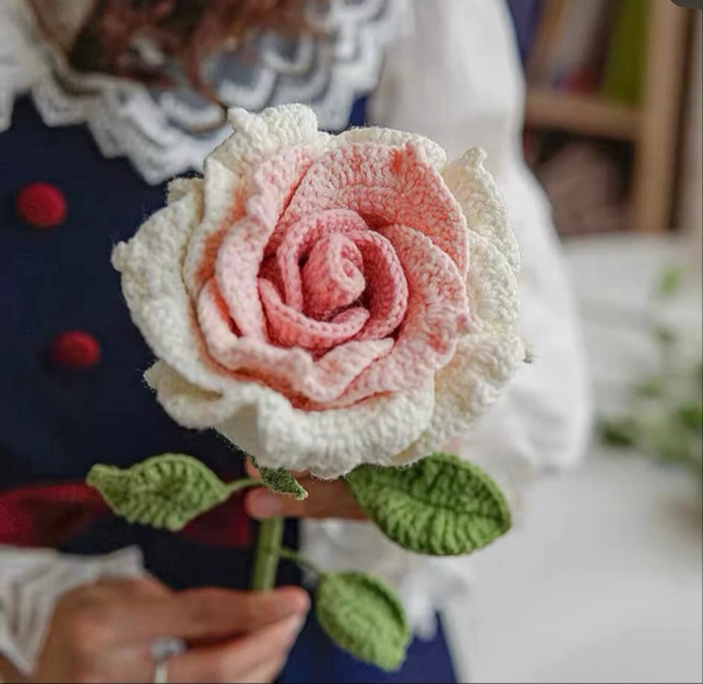 Big Rose Crochet Flower