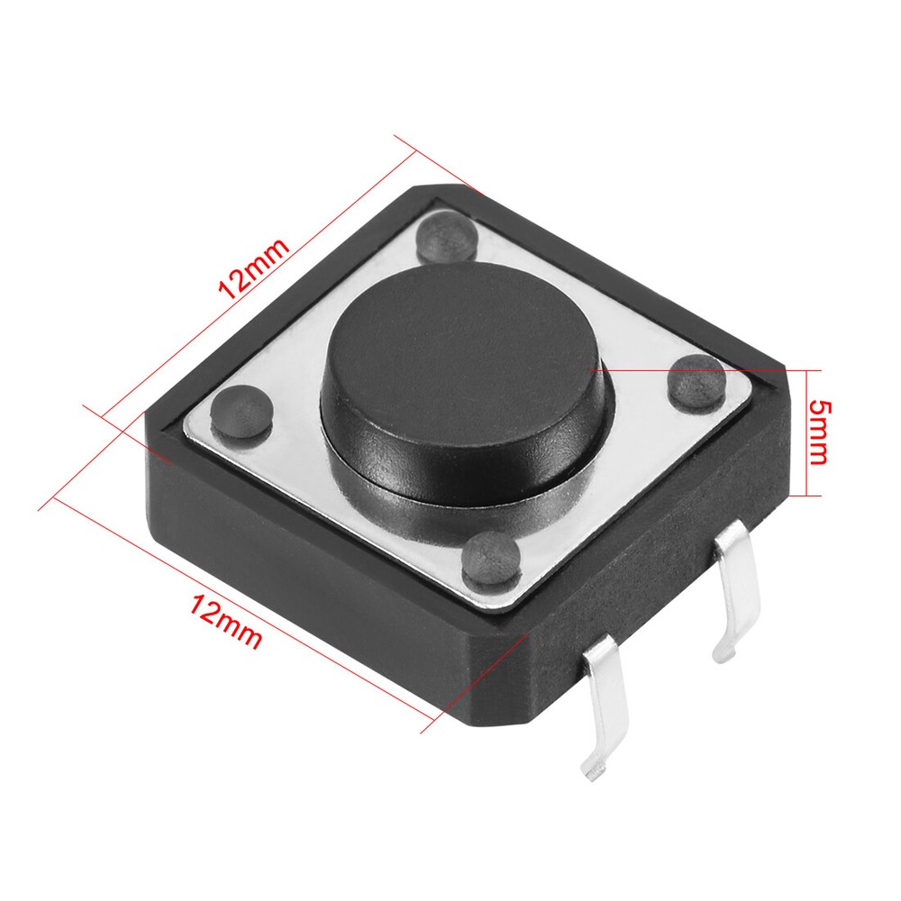 30pcs Panel Micro PCB Momentary Tactile Tact Push Button Switch DIP 12x12x5mm