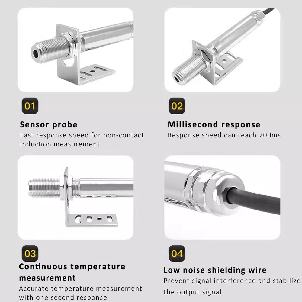 0-5V Output -30℃-1300℃ Non-contact Infrared Thermometer Sensor Temperature Tool