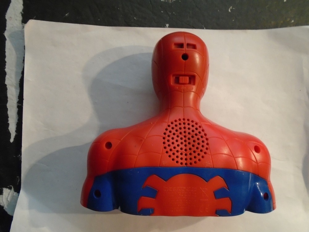 DC COMICS, MARVEL, JUSTICE LEAGUE ,SPIDERMAN ( TALKING SPIDERMAN BUST )