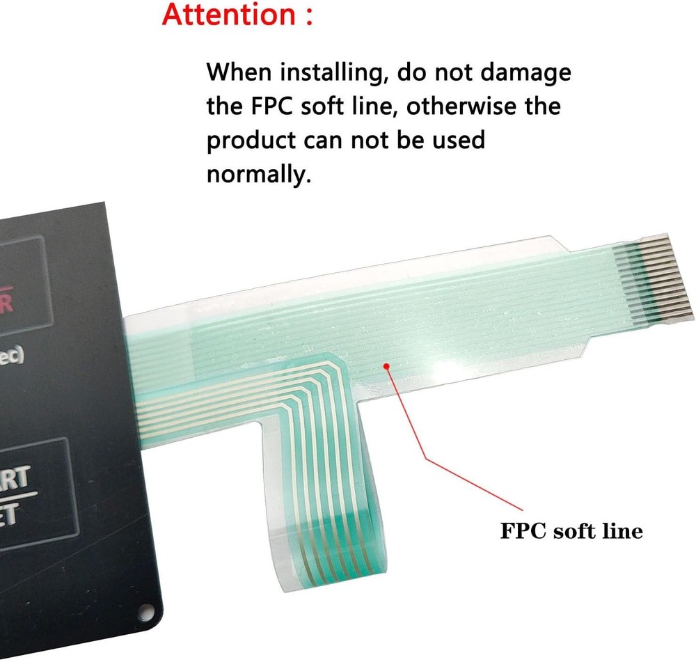 For Samsung Gas Range Touch Control Panel Membrane Switch Display DG34-00025A