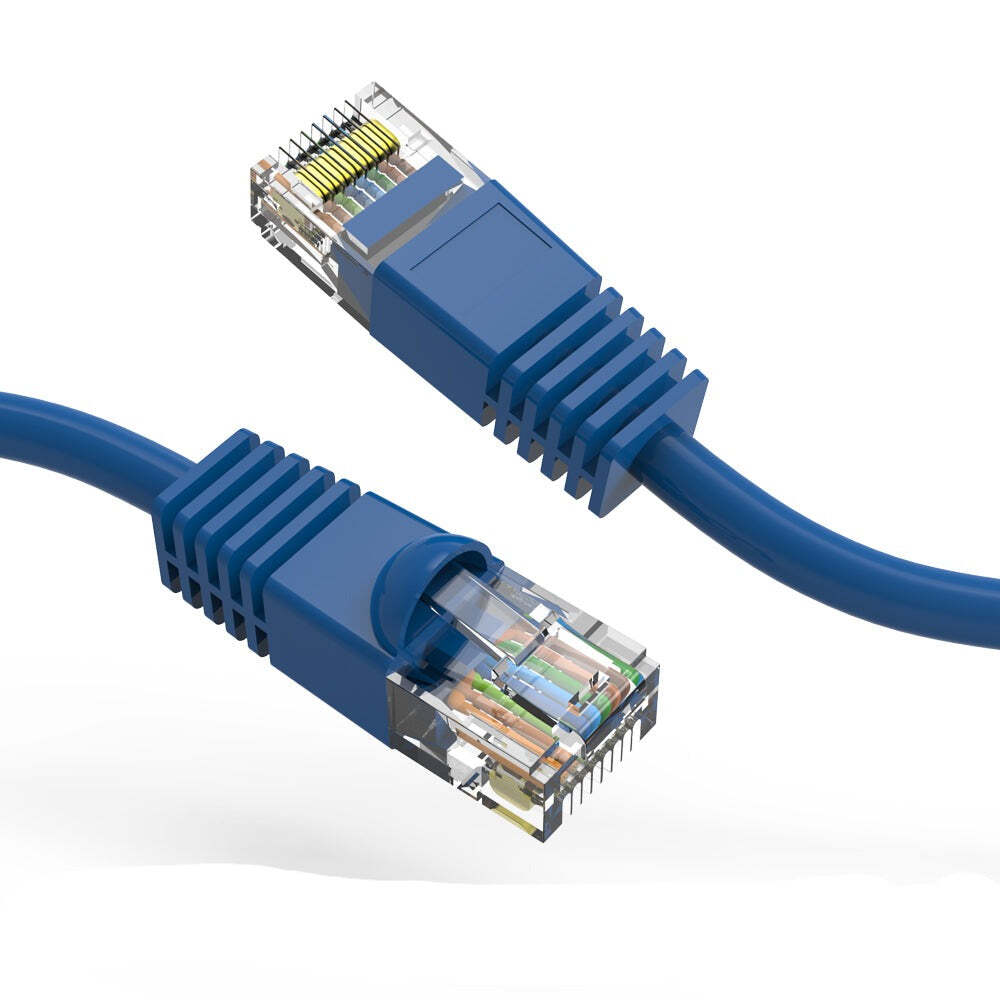 1.5Ft CAT6 UTP Ethernet Network Booted Cable Blue