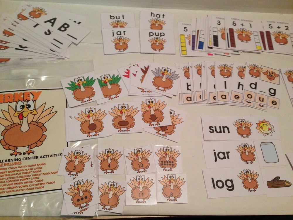 TURKEY -THEMED Learning Activities Package - LAMINATED - Teaching supplies