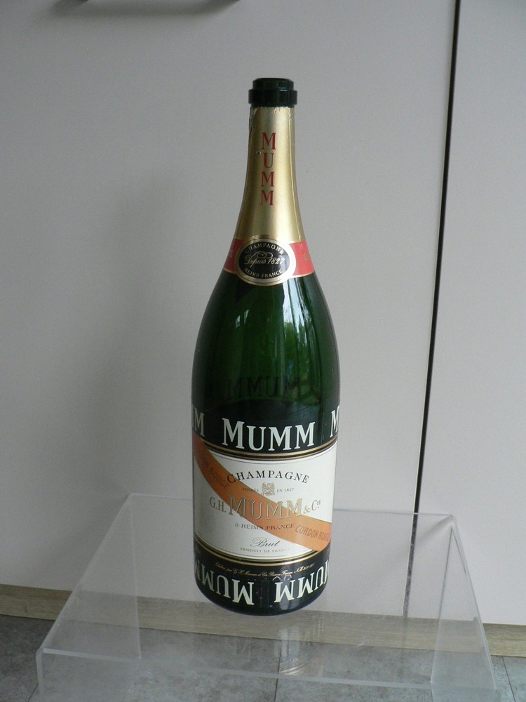 Mumm Champagne Bottle Empty Jeroboam Large