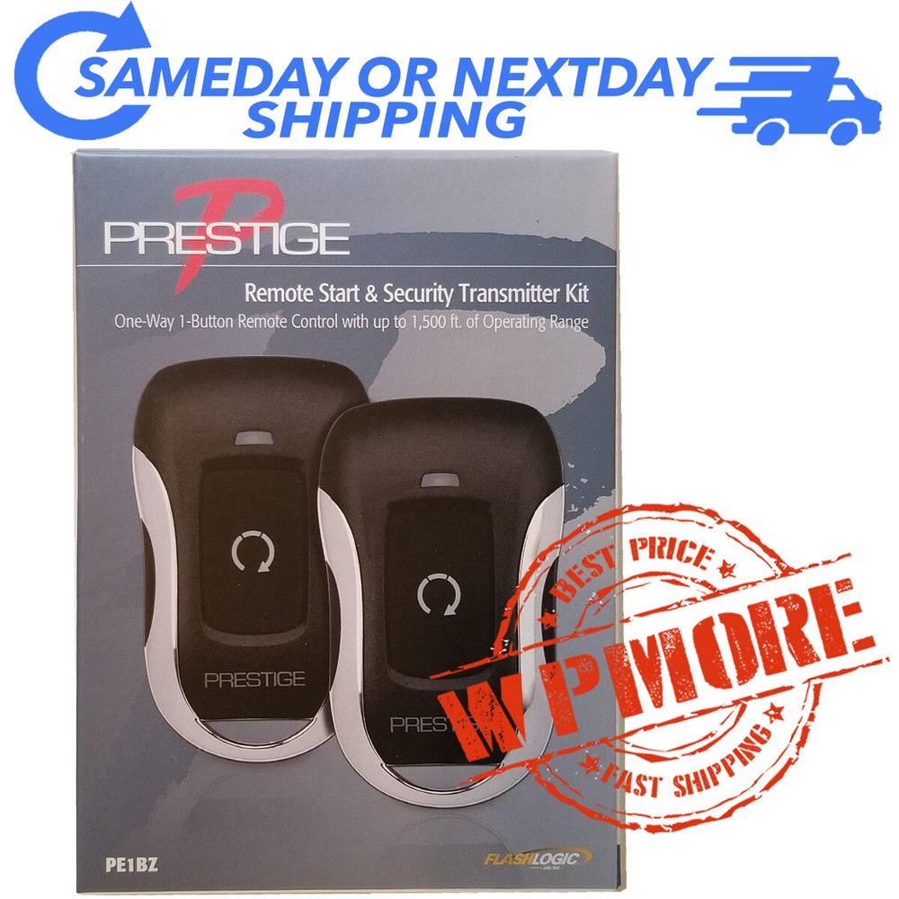 FlashLogic FLRSBA Remote Start Security System Module + Prestige PE1BZ Remote