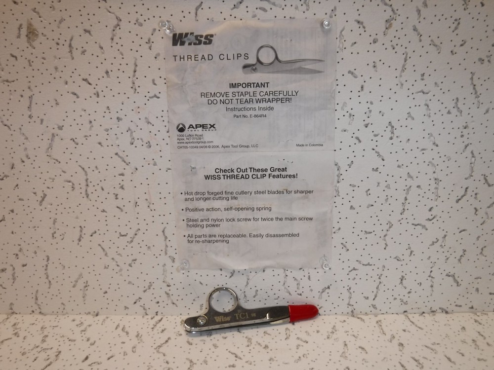 WISS TC1 WTC1 SOLID STEEL SHARP POINT THREAD CLIPPER CUTTER E-864R4