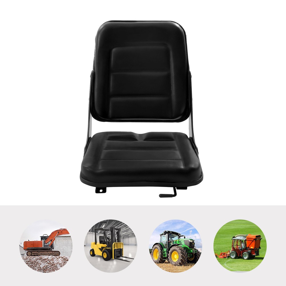 Universal Backhoe Dozer Telehandler Black Seat Tractor Suspension Seat Durable|