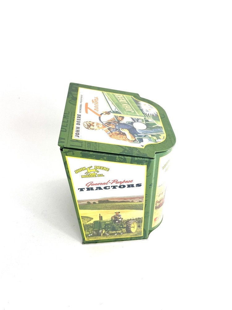 John Deere Collectible Tin Container Hinged Lid