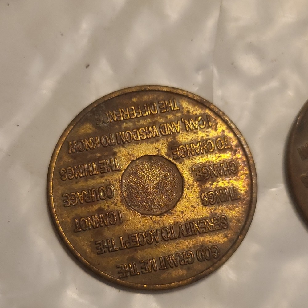 Bronze AA Recovery Program Tokens XIX Unity Service