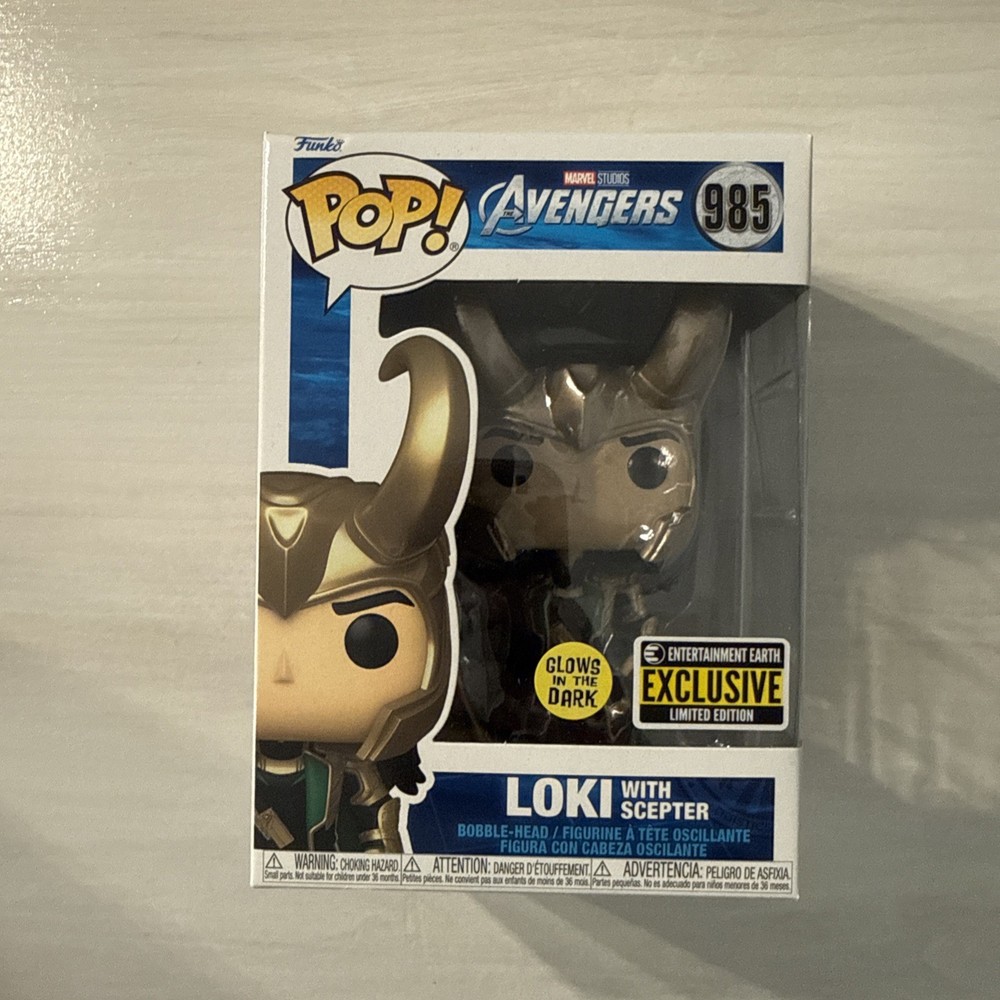 Funko Pop! Marvel #985 Loki w/ Scepter Glows Avengers Exclusive