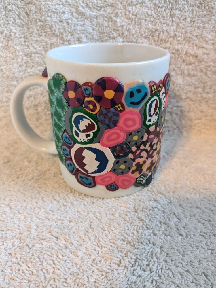 Custom Made Grateful Dead Smiley Face Coffee Mug