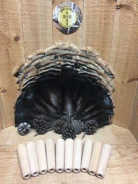 10- Maple Turkey Call Striker Tops  Drilled 5/16"