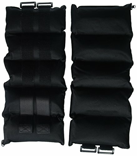 Adjustable Ankle Weights Black External Pockets Adjust the Weight 20 lb