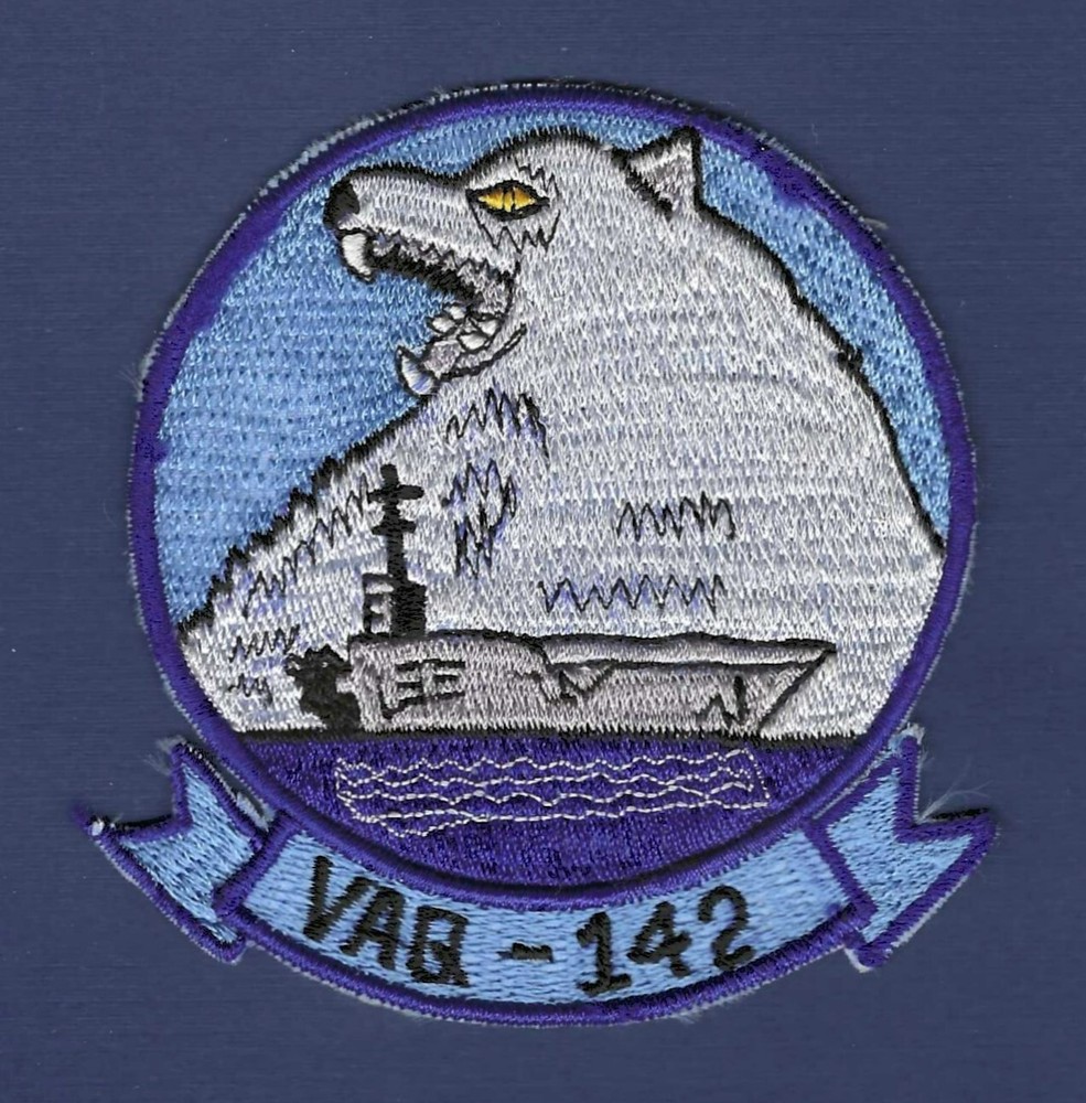 US Navy VAQ-142 Electronic Attack Squadron "The Gray Wolves" Patch