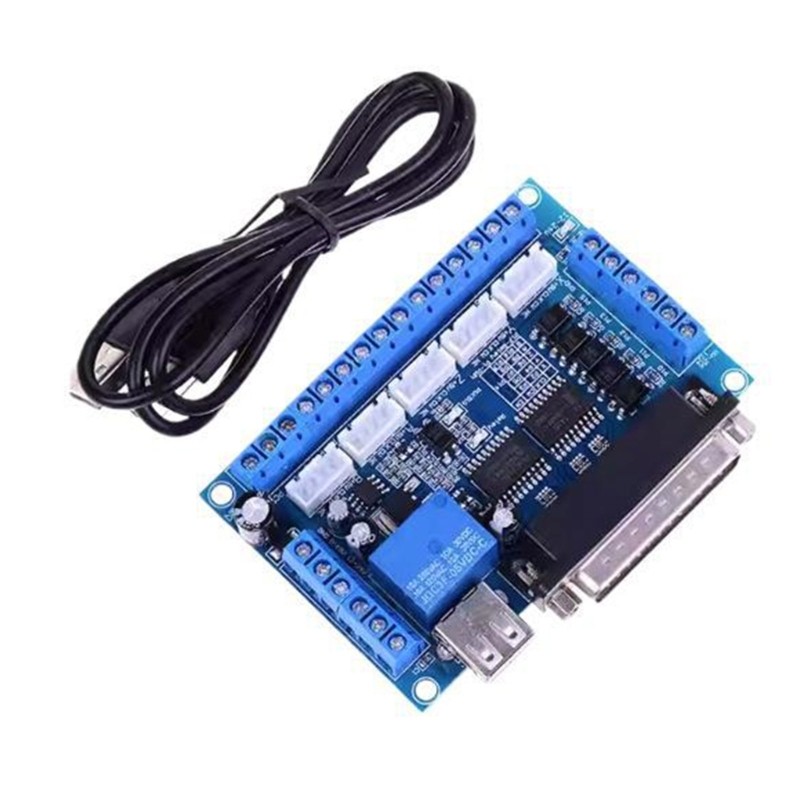 Mach3 5 Axises CNCs Adapters Breakouts Board for Steppers Motor Systems