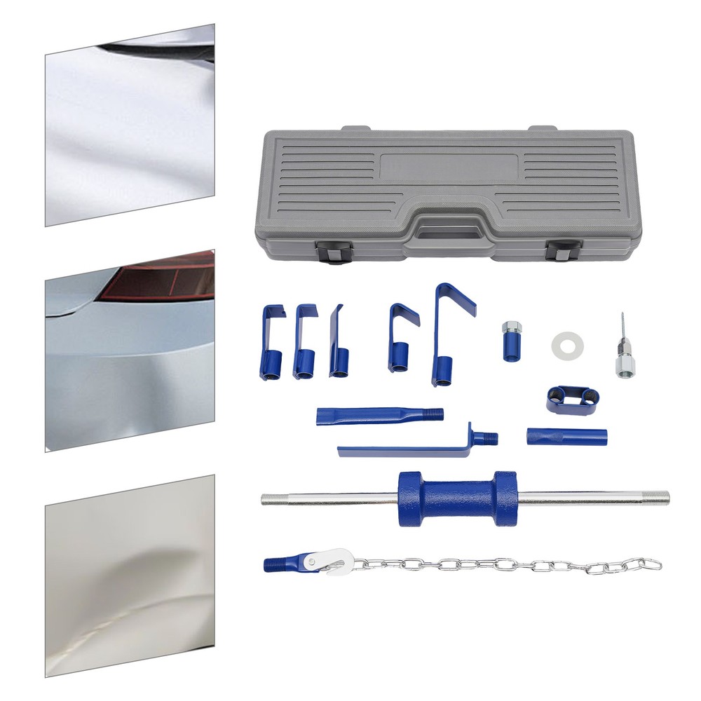 Automotive Hammer Puller Frame Slide Hammer Dent Pulling Tool Kit Long Shaft