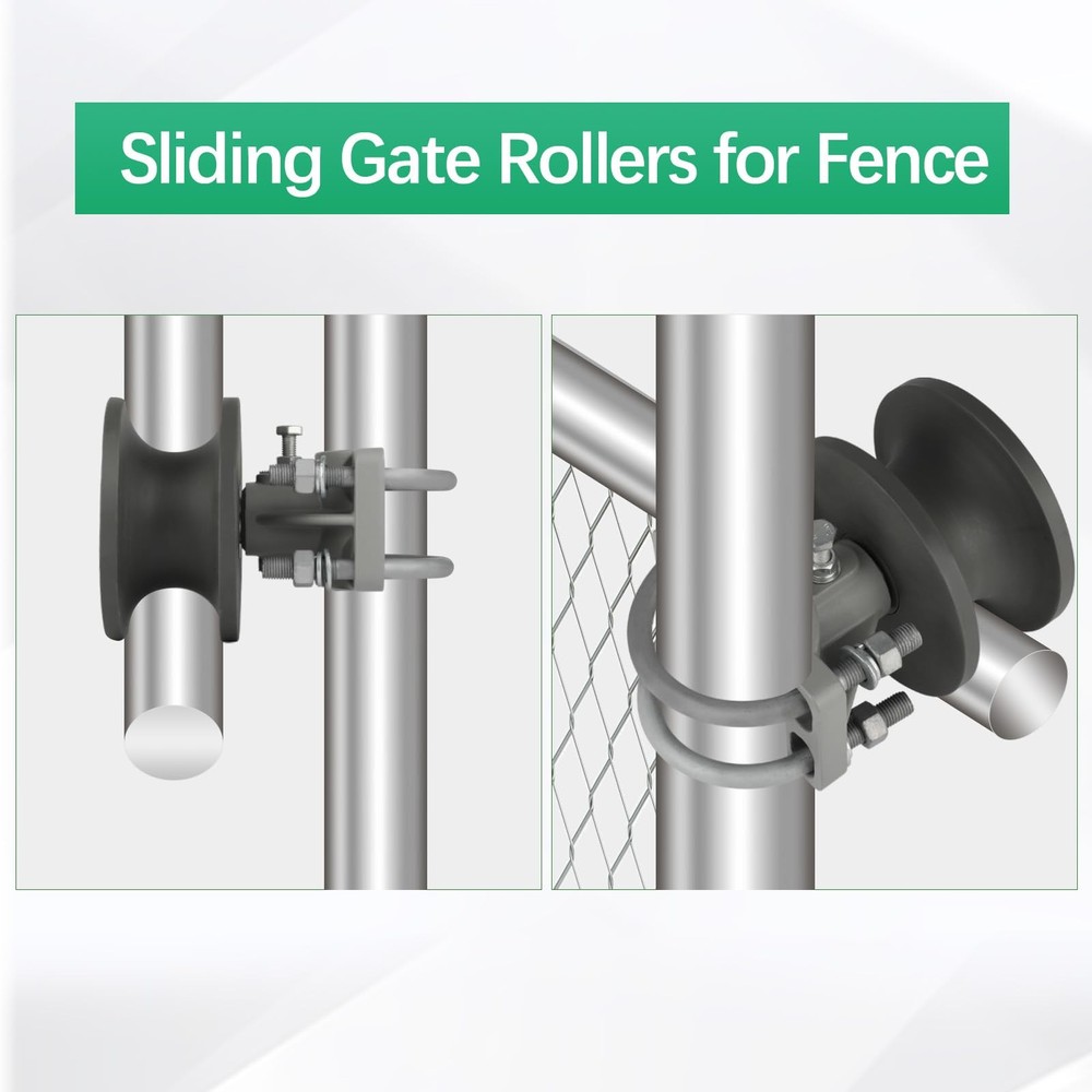 Wmebee 4 Pack Nylon Cantilever Roller, Sliding Gate Roller, 4"