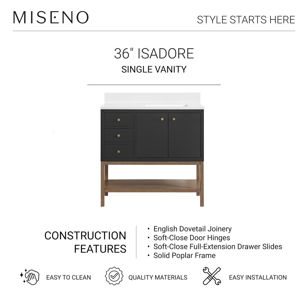 Miseno MV-N254-V36 Isadore 36" - White