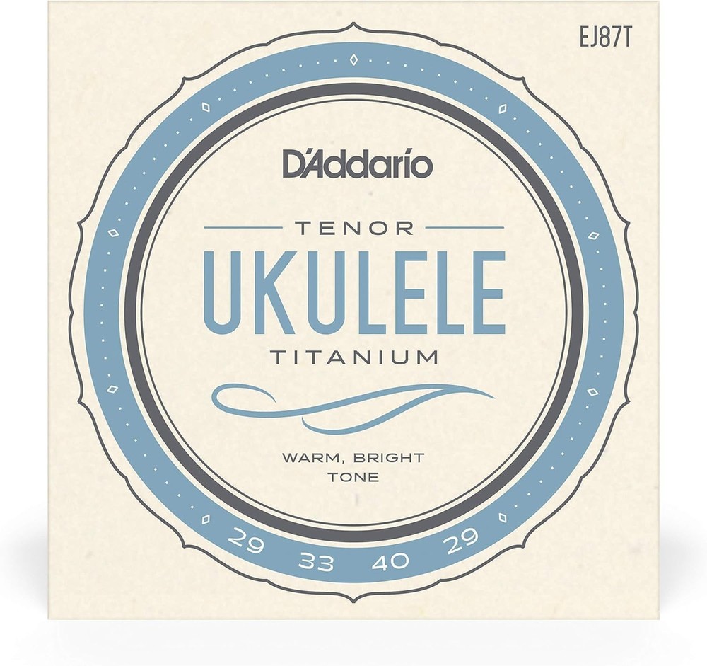 4-String Pack of EJ87T Titanium Ukulele Strings - Optimized for GCEA Tuning