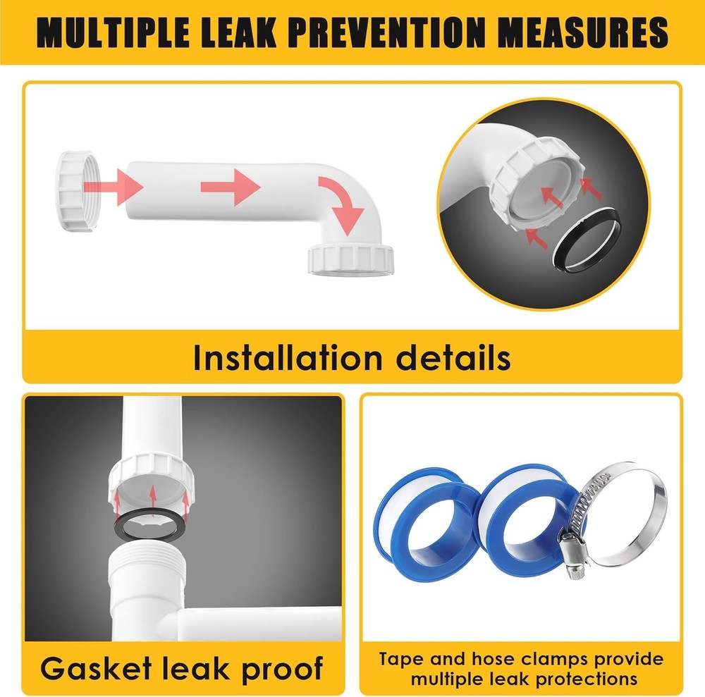 27 Pcs Garbage Disposal Installation Kit Complete Kitchen SinkDrainPipe