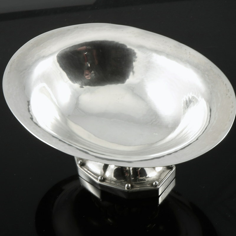 Georg Jensen. Footed Sterling Silver Bowl #42. 1925-32 Hallmarks