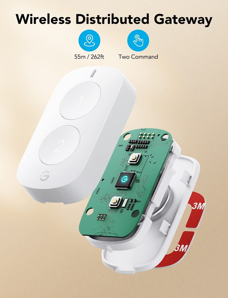 Smart Mini Double Button Switch for Versatile Wireless Control of Devices