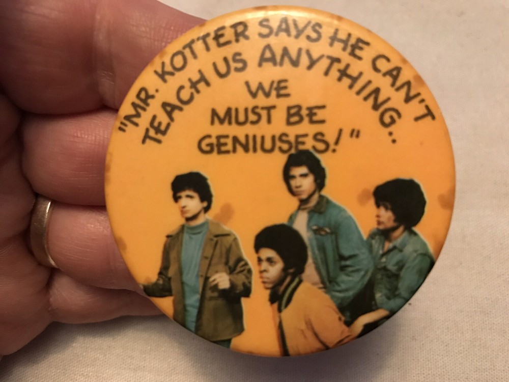 “ Welcome Back Kotter” 1976 Vintage Pin Back Button