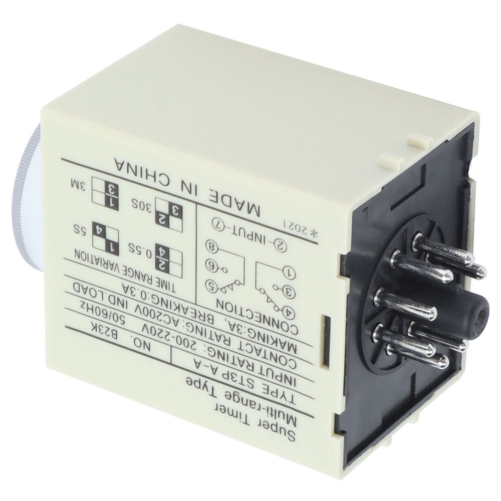 (DC24V)BERM Time Relay Adjustable Power On Timer Delay Accessory Replacement
