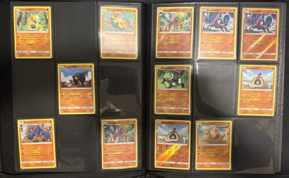 2017 Pokémon Sun & Moon Base Partial Complete Master Set, Binder Included