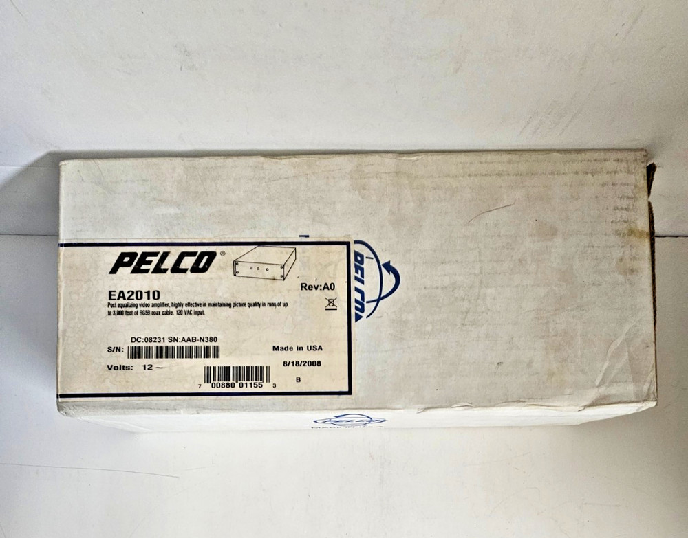 Pelco EA2010 Video Equalizing Amplifier NEW (Open Box) other