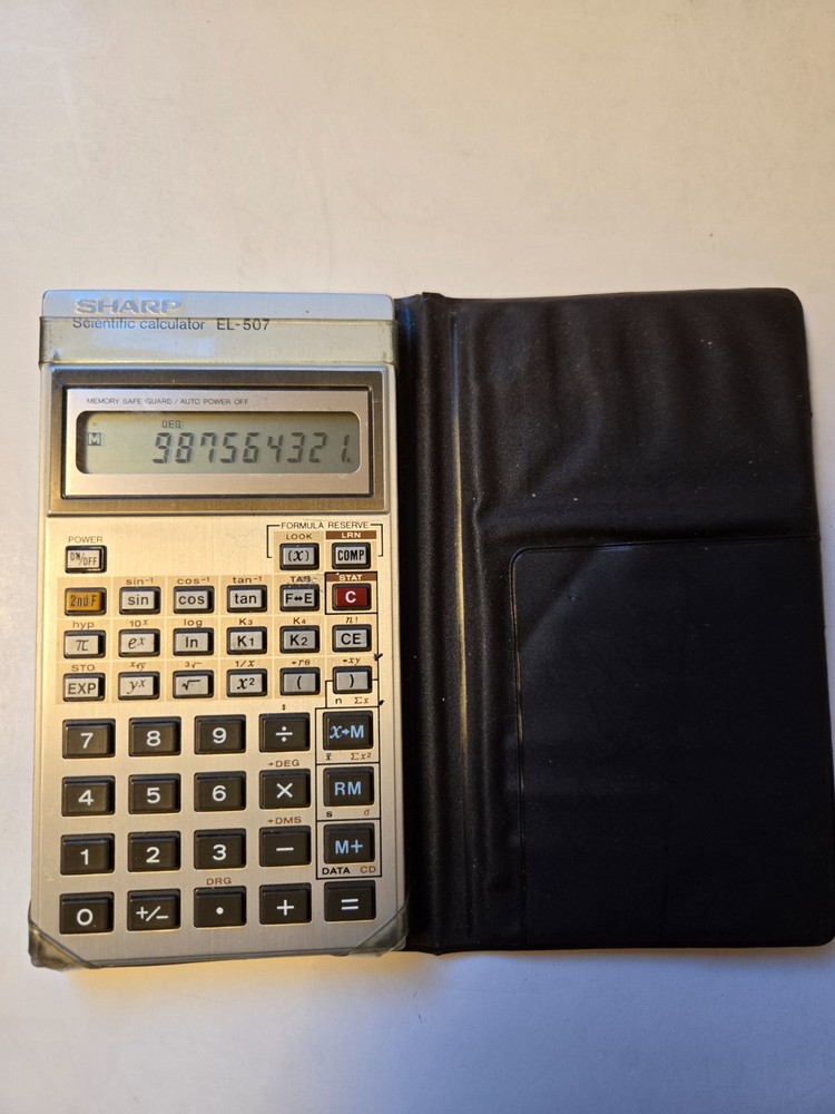 Sharp EL-507 vintage scientific calculator