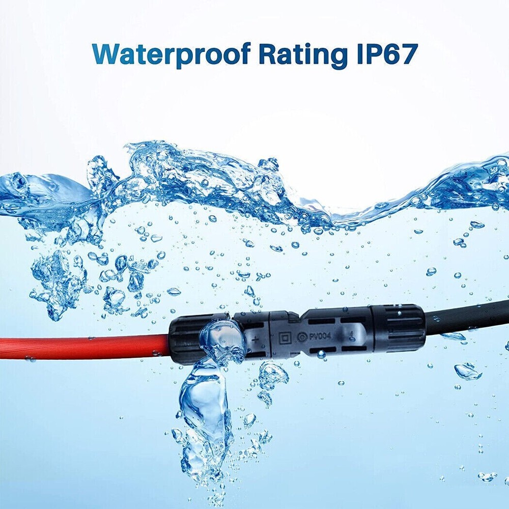 Solar Panel Extension Cable Wire Connector Regulator 2.5/4/6mm² 1M-10M