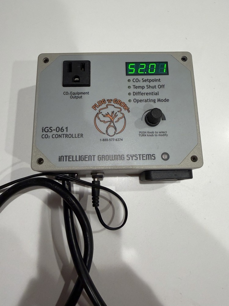 Intelligent Growing Systems iGS-061 CO2 Controller Plug N Grow Tested Working