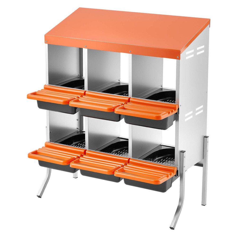 Uimoso 6-Compartment Chicken Nesting Boxes for Egg Laying