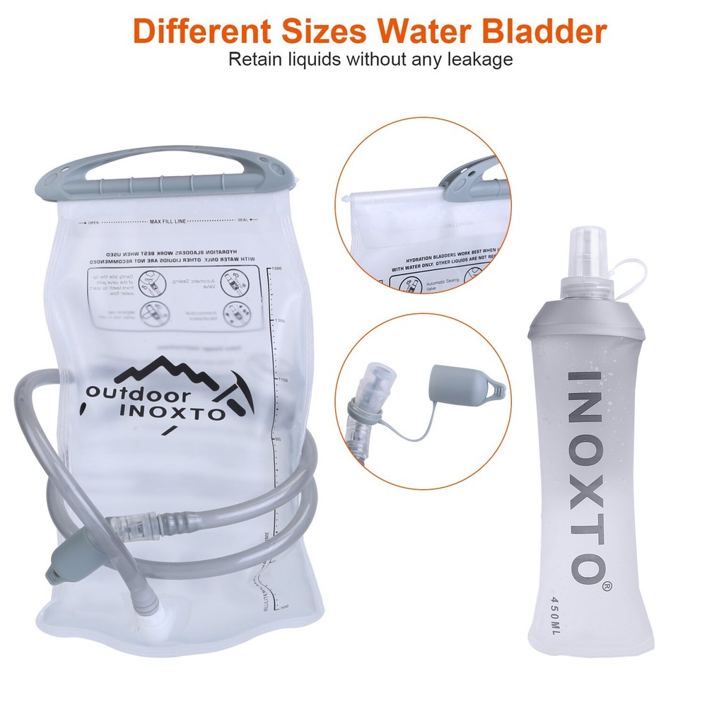 Sport Hydration Vest Running Backpack Storage Bagwith Water Bladder Adjustable