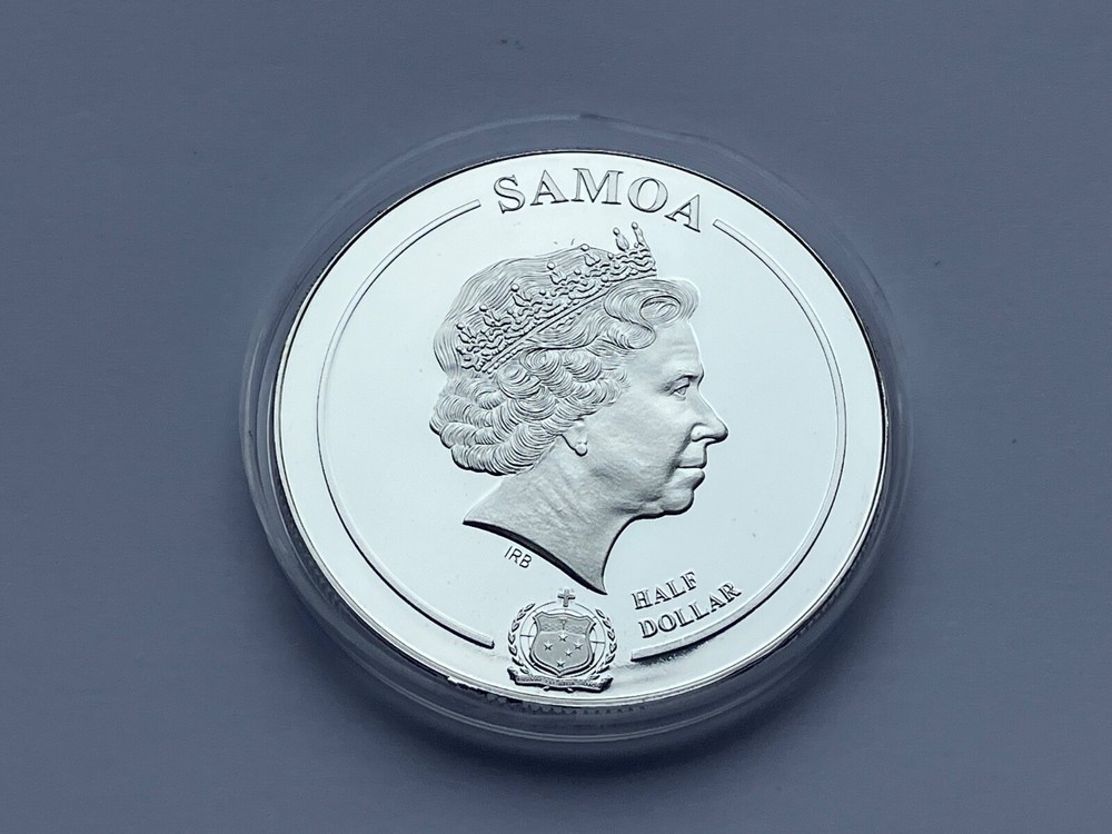 2021 SAMOA SILVER PLATED HALF DOLLAR HARRY POTTER ~ HOGWARTS CASTLE