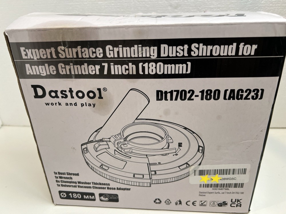 Dastool Expert Surface Grinding Dust Shroud for Angle Grinder,Universal 7-Inch