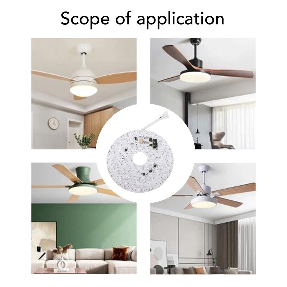 Dimmable LED Ceiling Fan Light Panel For Home Decoration Excellent