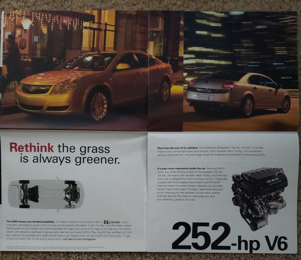 2008 Saturn Aura Sales Brochure B