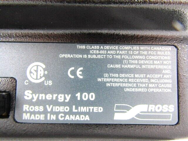 Ross Video S100 Synergy 100 USB Controller