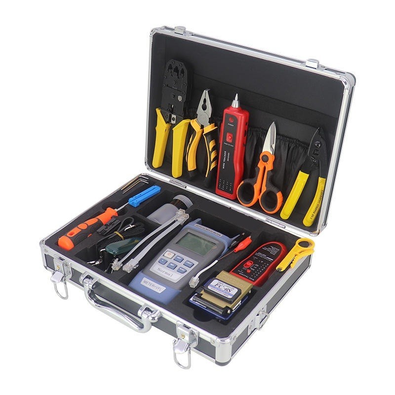 FTTH Optic Fiber Cold Connection Cutting Tool Kit Combination network Line Finde