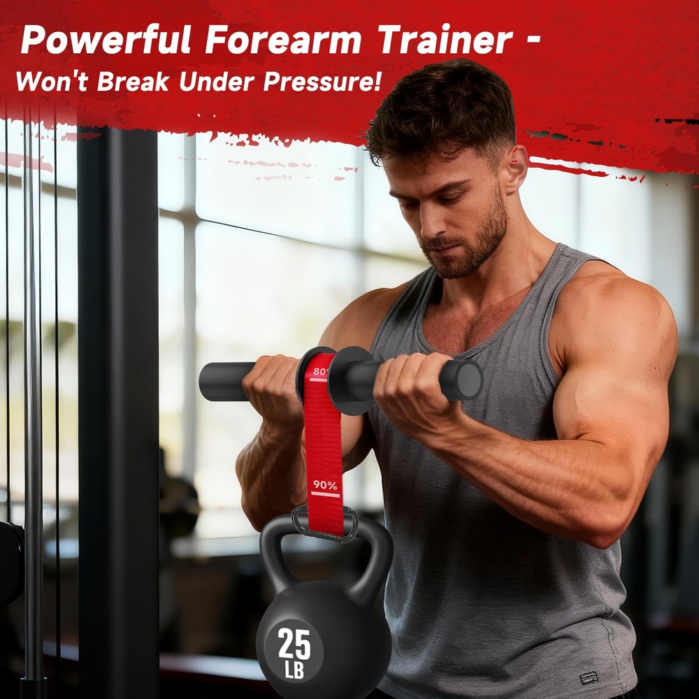 Wrist Roller Forearm Trainer, Forearm Exerciser for Grip Strength Training, F...