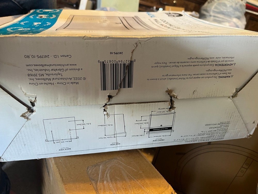 Architectural Mailboxes 2417PS-10 MAYA Wall Mounted Locking Mailbox - Stainless