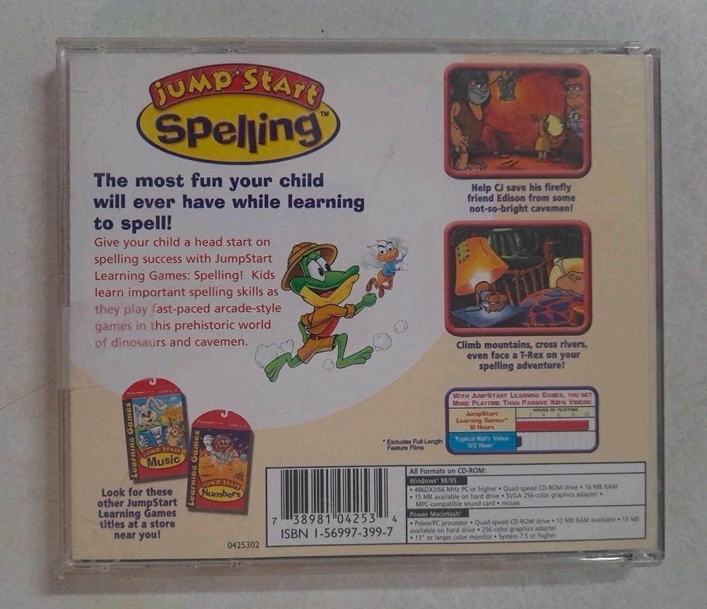 Knowledge Adventure JumpStart Spelling Ages 5-8 (PC CD-ROM) Win 95/98