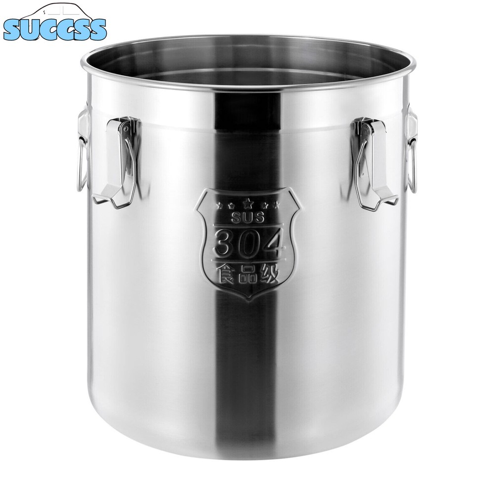 48L Stainless Steel Airtight Container Rice Cereal Grain Container Storage Box