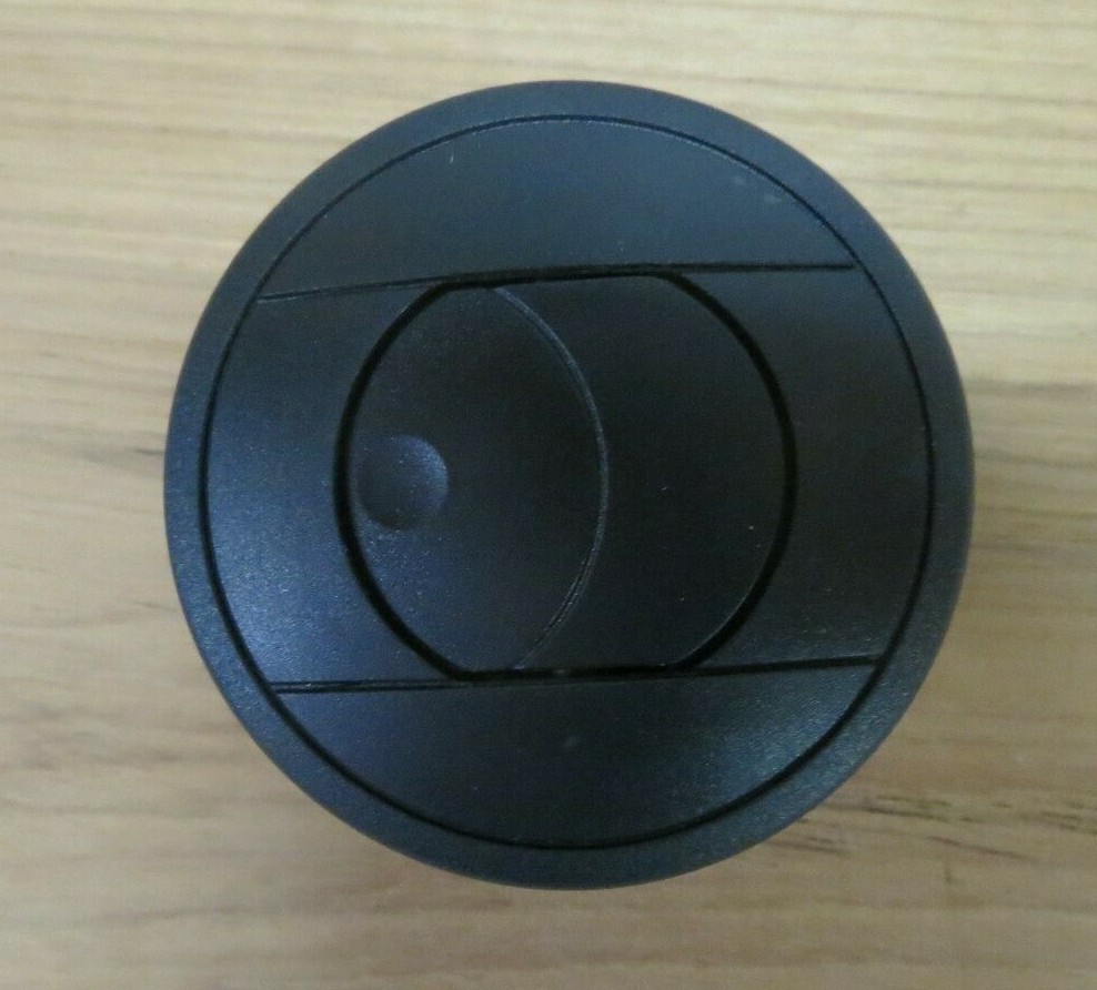 GRADY WHITE ROUND GLOBAL GRILL 2" w/ HOSE ADAPTER (GW BLACK COLOR) DOMETIC