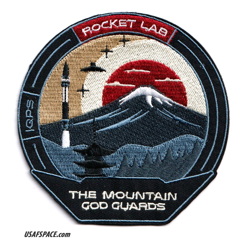 Authentic ROCKET LAB 64 'The Mountain God Guards' SATELLITE Mission PATCH