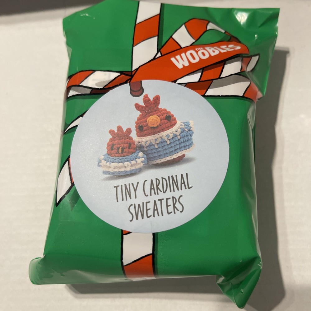 The Woobles Tiny Cardinal Sweaters Accessory Crochet Kit 2024